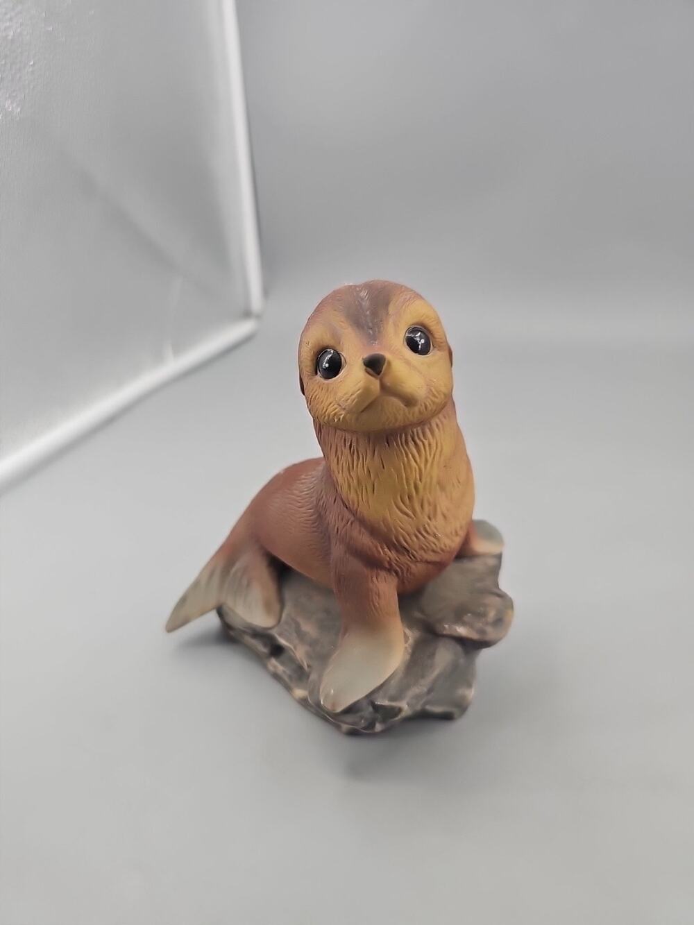 Vintage Homco Masterpiece Adorable Baby Seal Home Interiors Figurine Excellent